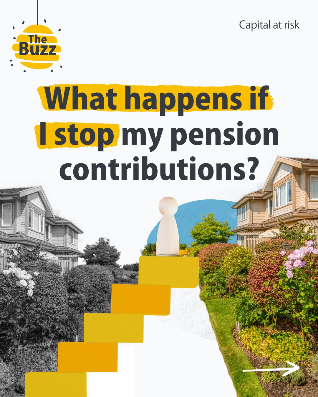 PensionBee Facebook ad: Hitting pause on your pension might feel like…