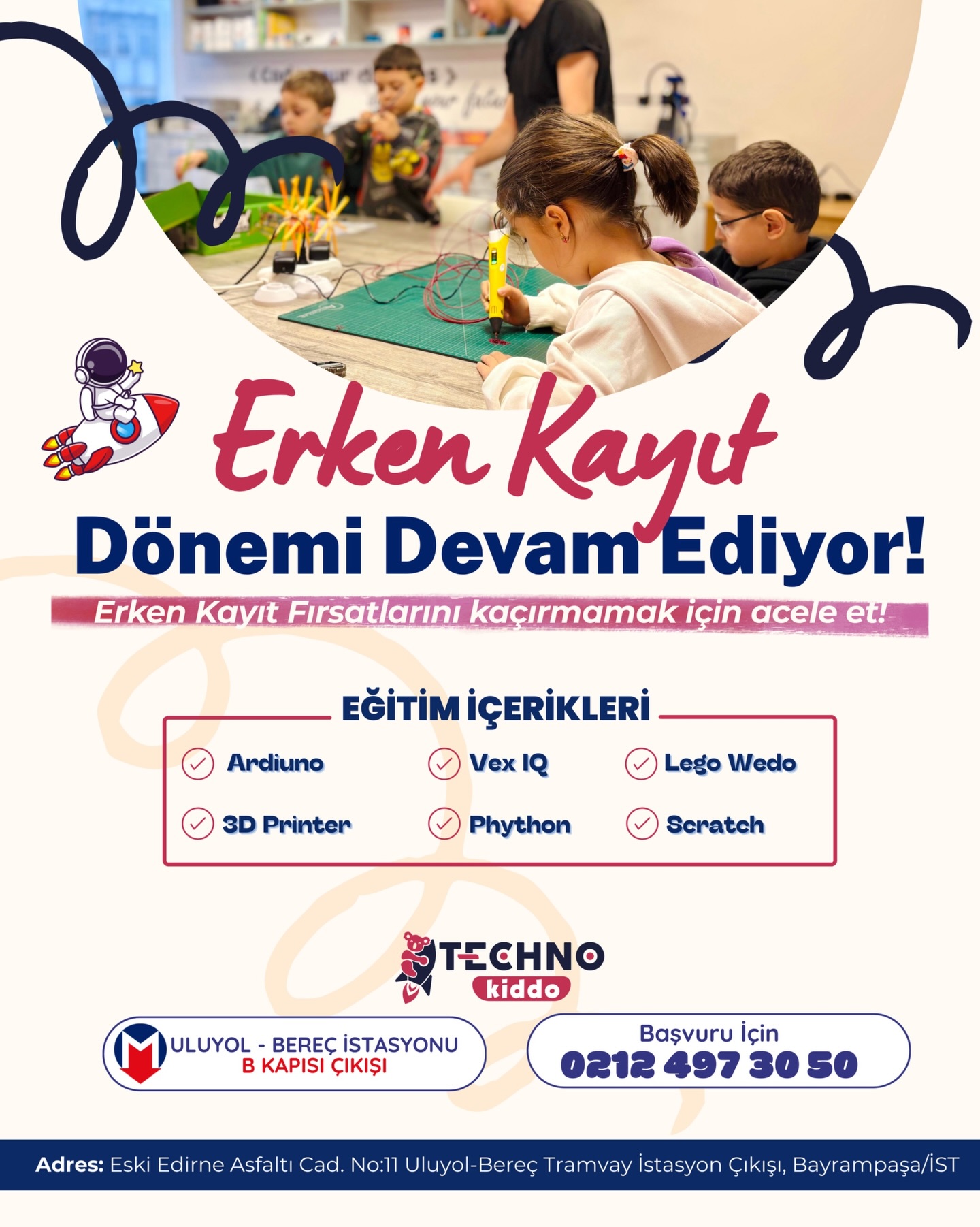 Techno Kiddo Bayrampaşa Facebook ad: TECHNO Kiddo’da Erken Kayıt Fırsatları Devam Ediyor!