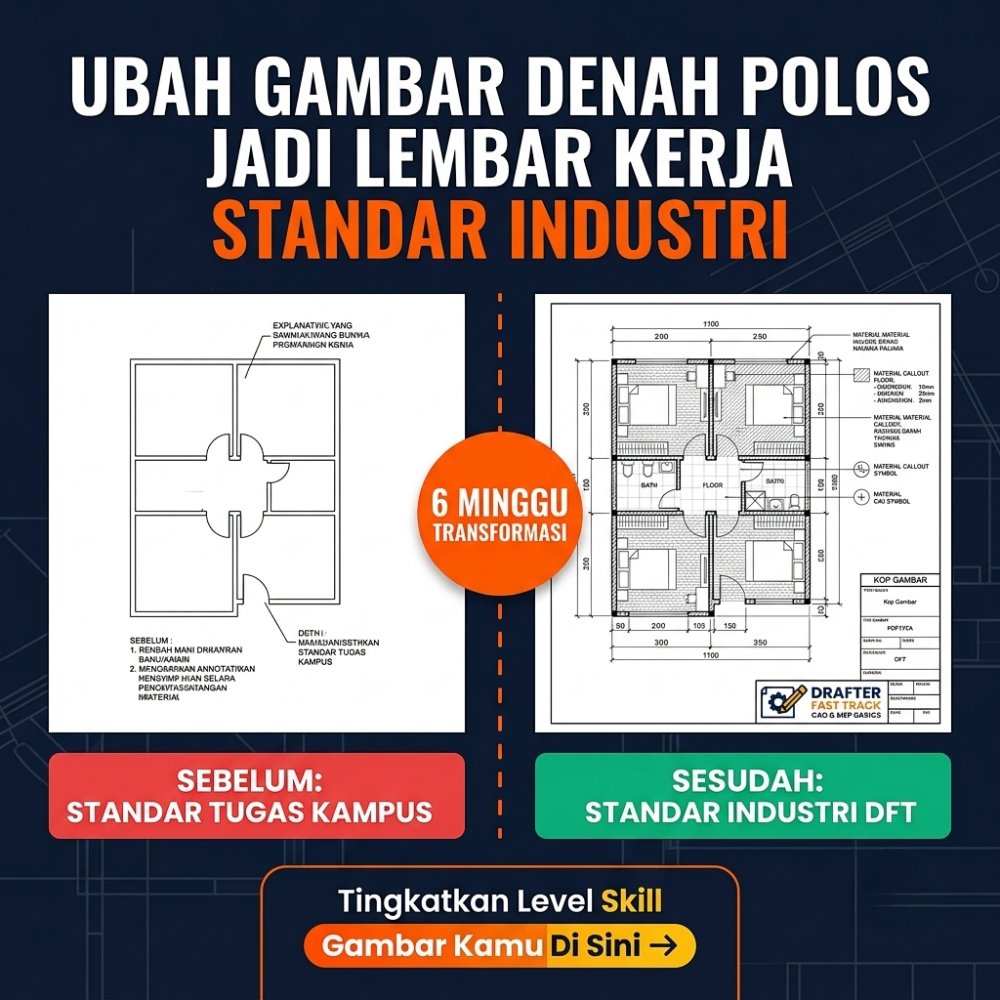 Drafter Fast Track Facebook ad: Ubah Gambar Polos Jadi Lembar Kerja Layak Bangun