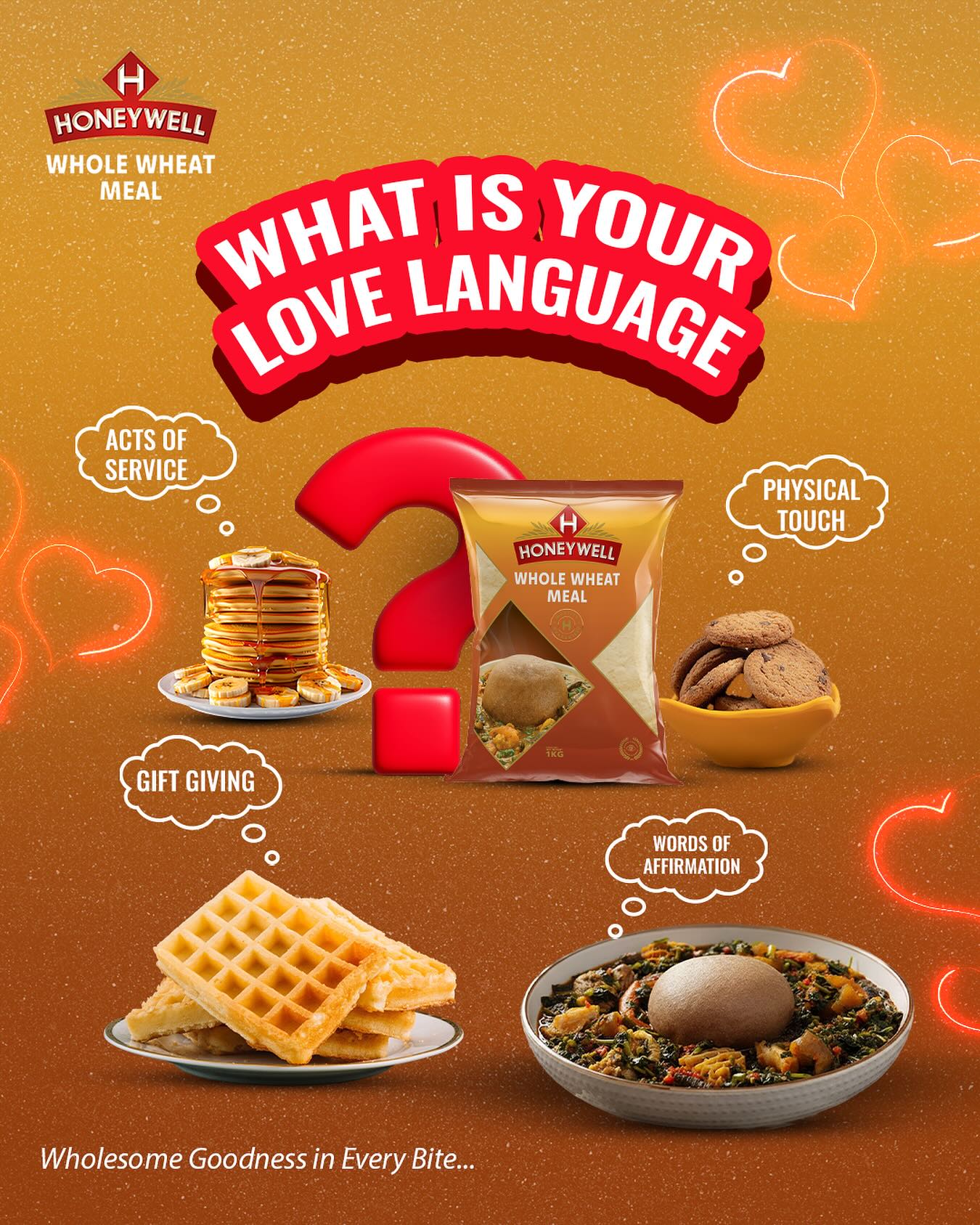 Honeywell Wheat Meal Facebook ad: By the recipe you shall know them.