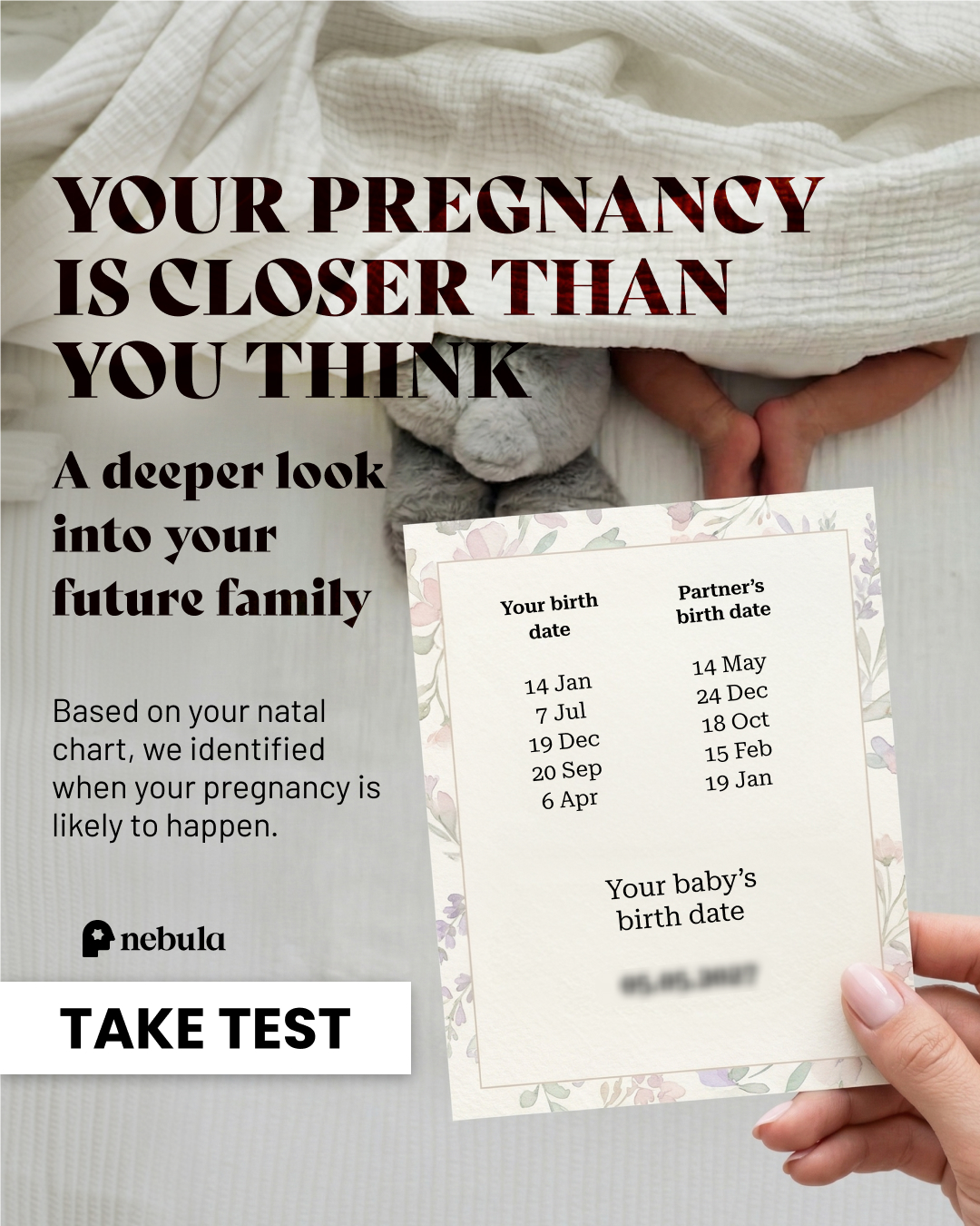 Nebula: Motherhood Facebook ad
