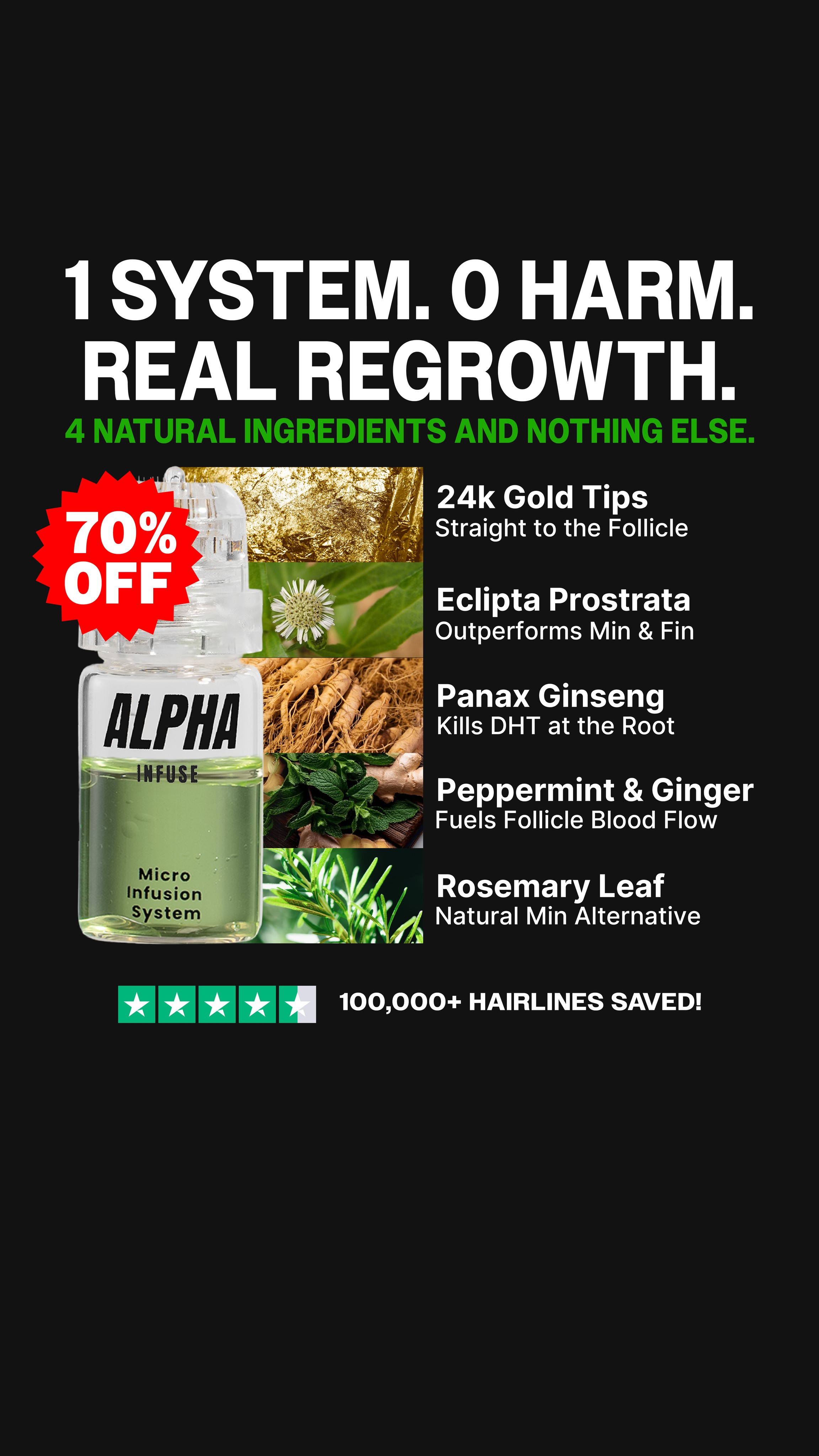 AlphaInfuse Facebook ad