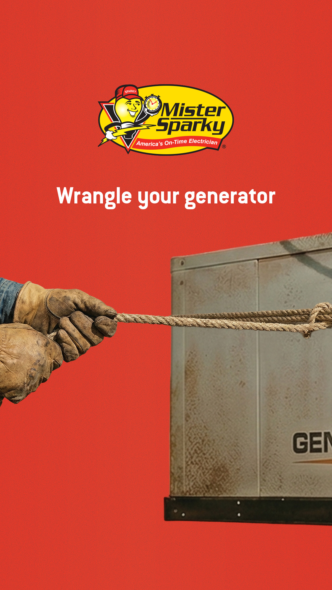 Mister Sparky - "America's On-Time Electrician" Facebook ad