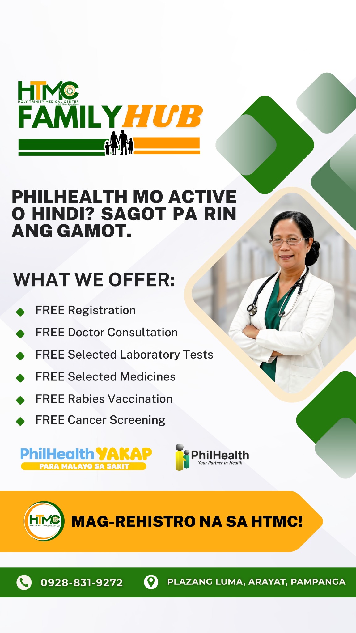 Holy Trinity Medical Center Arayat Facebook ad