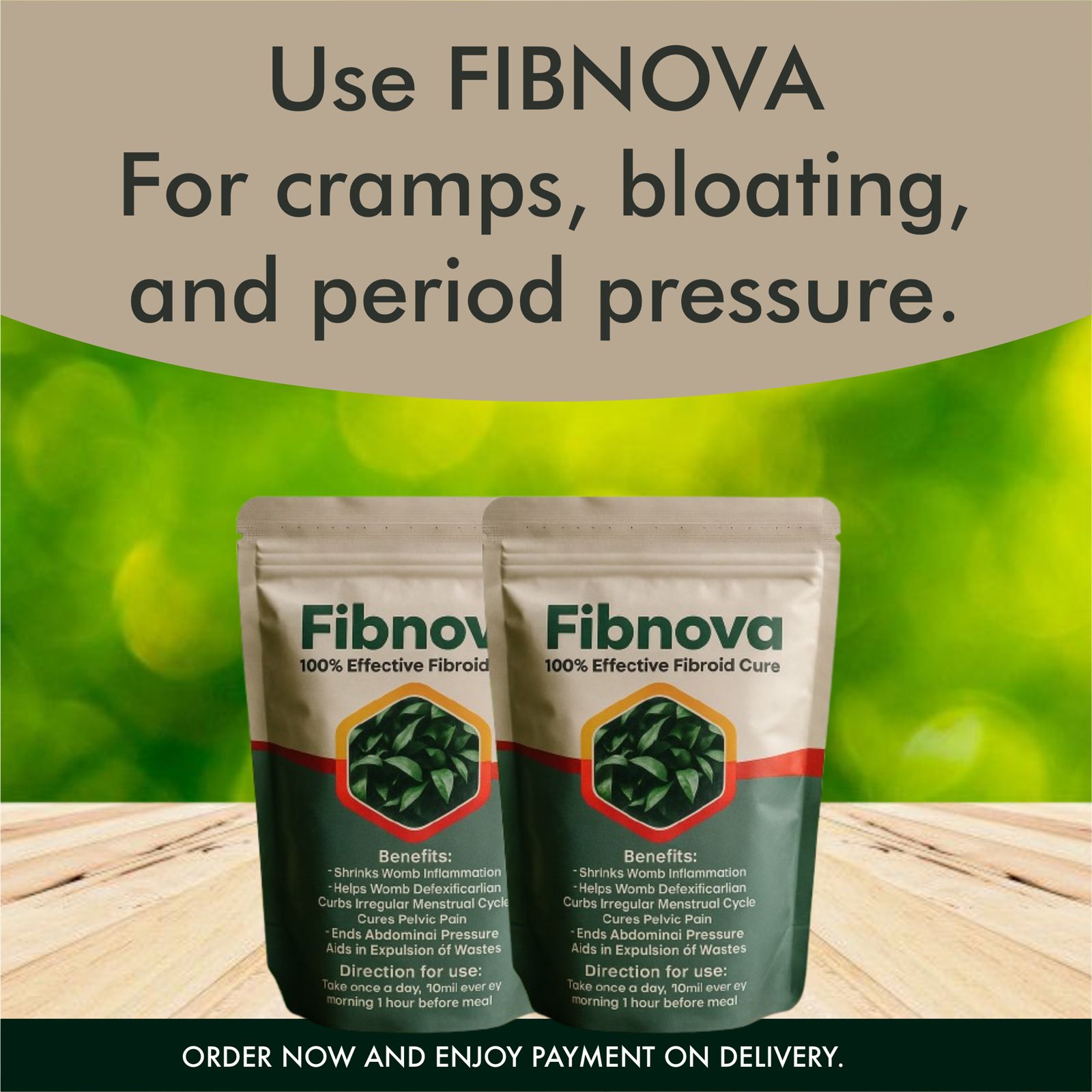 Fibroid Support Tea Facebook ad from Jun 26, 2026