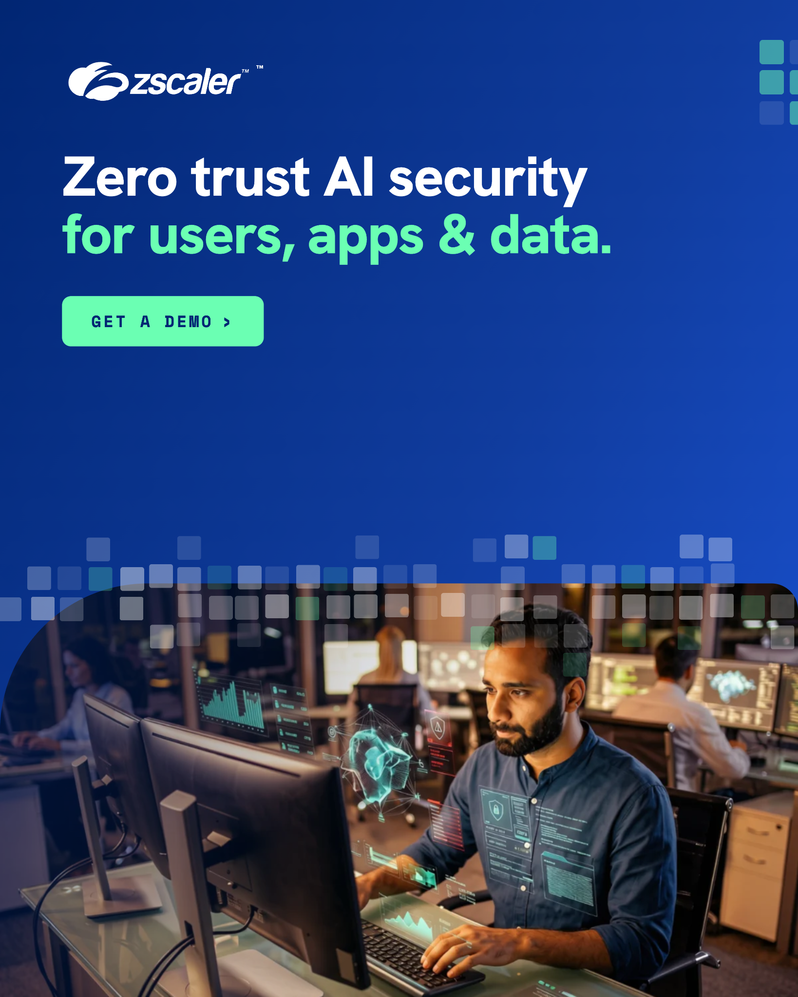 Zscaler Facebook ad: Experience the Zscaler AI Security platform built on zero…