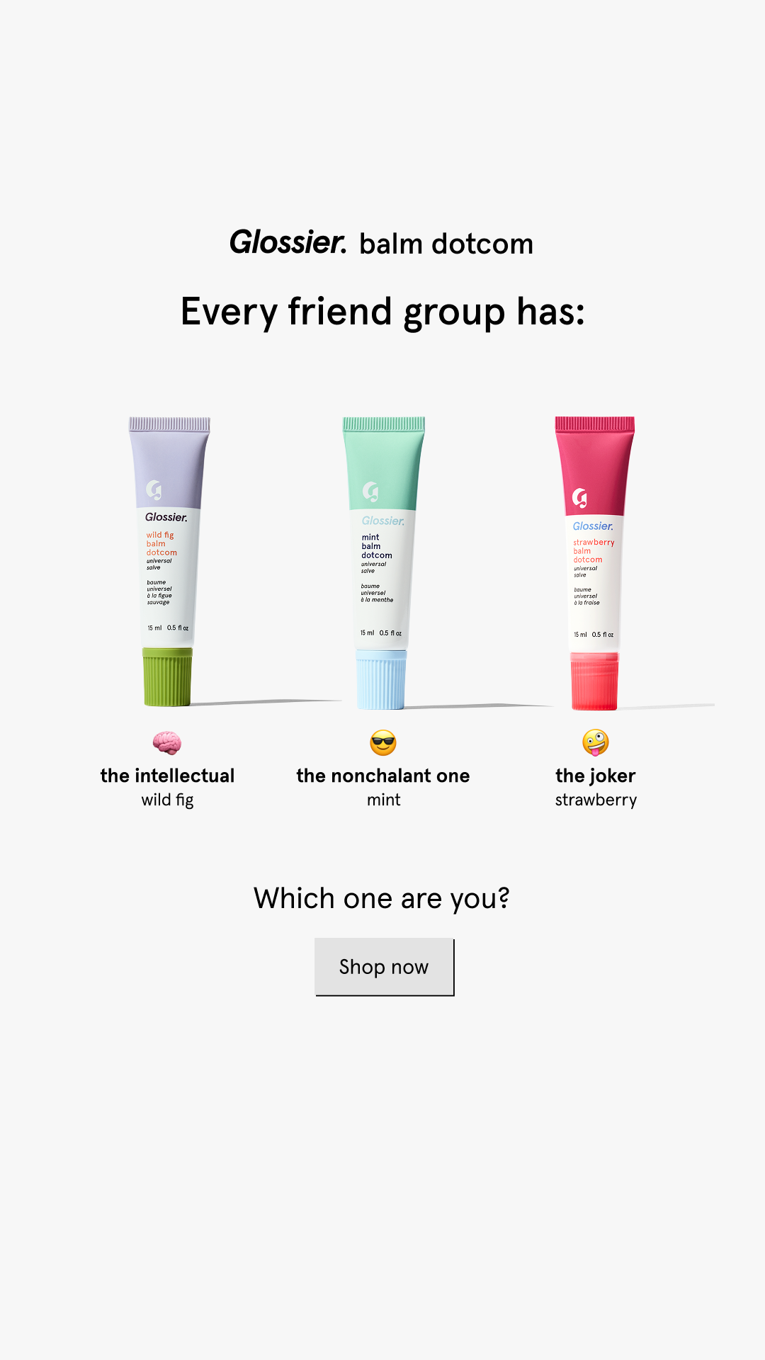 Glossier Facebook ad