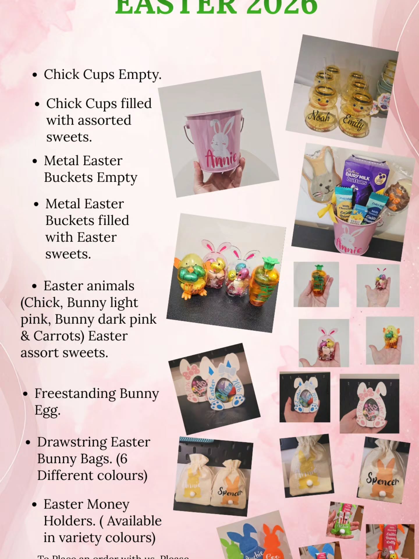 L&M Personalised Gifts Made With Love Facebook ad: Check out our latest price list for the…