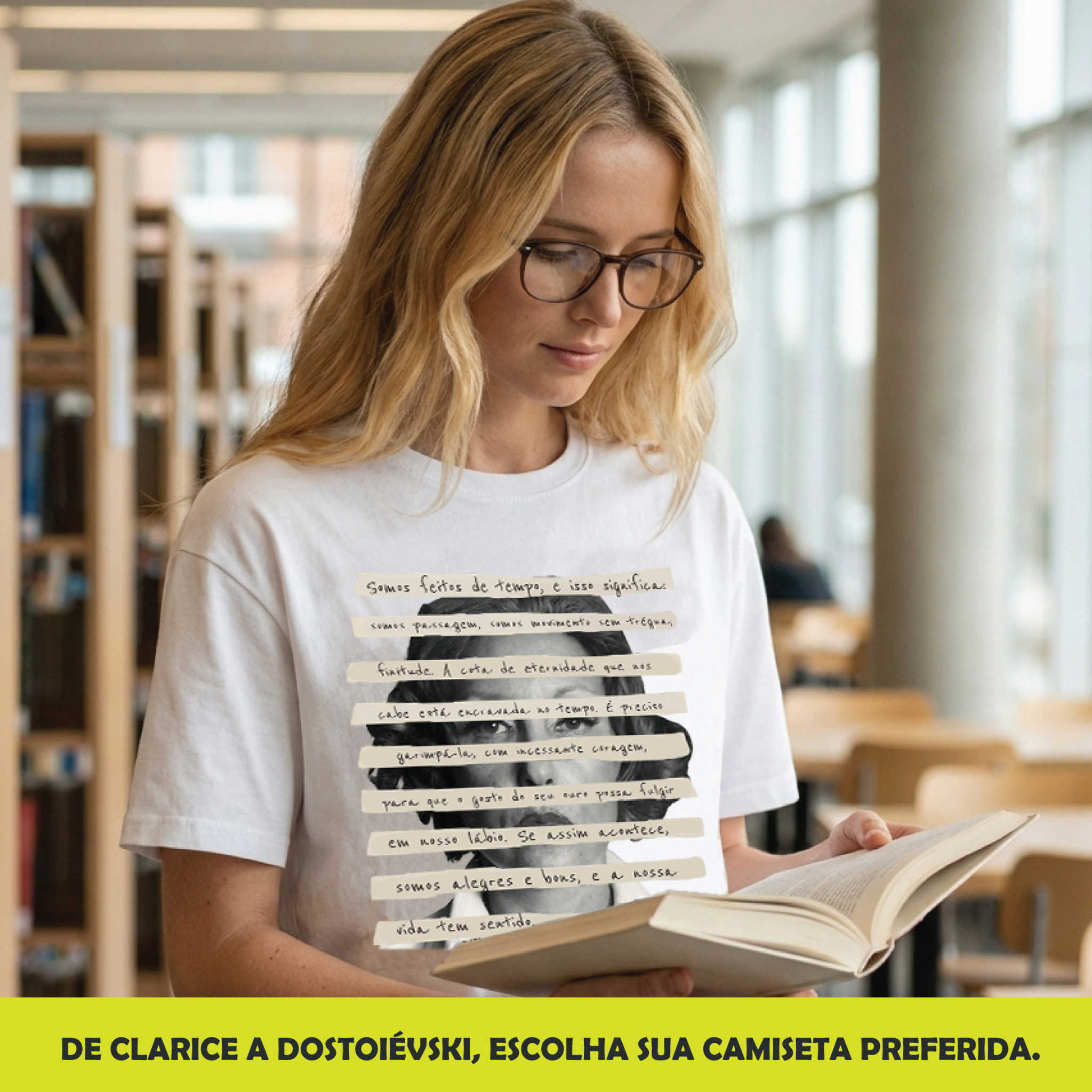 Vai Verso Facebook ad: Camisetas para quem veste a literatura