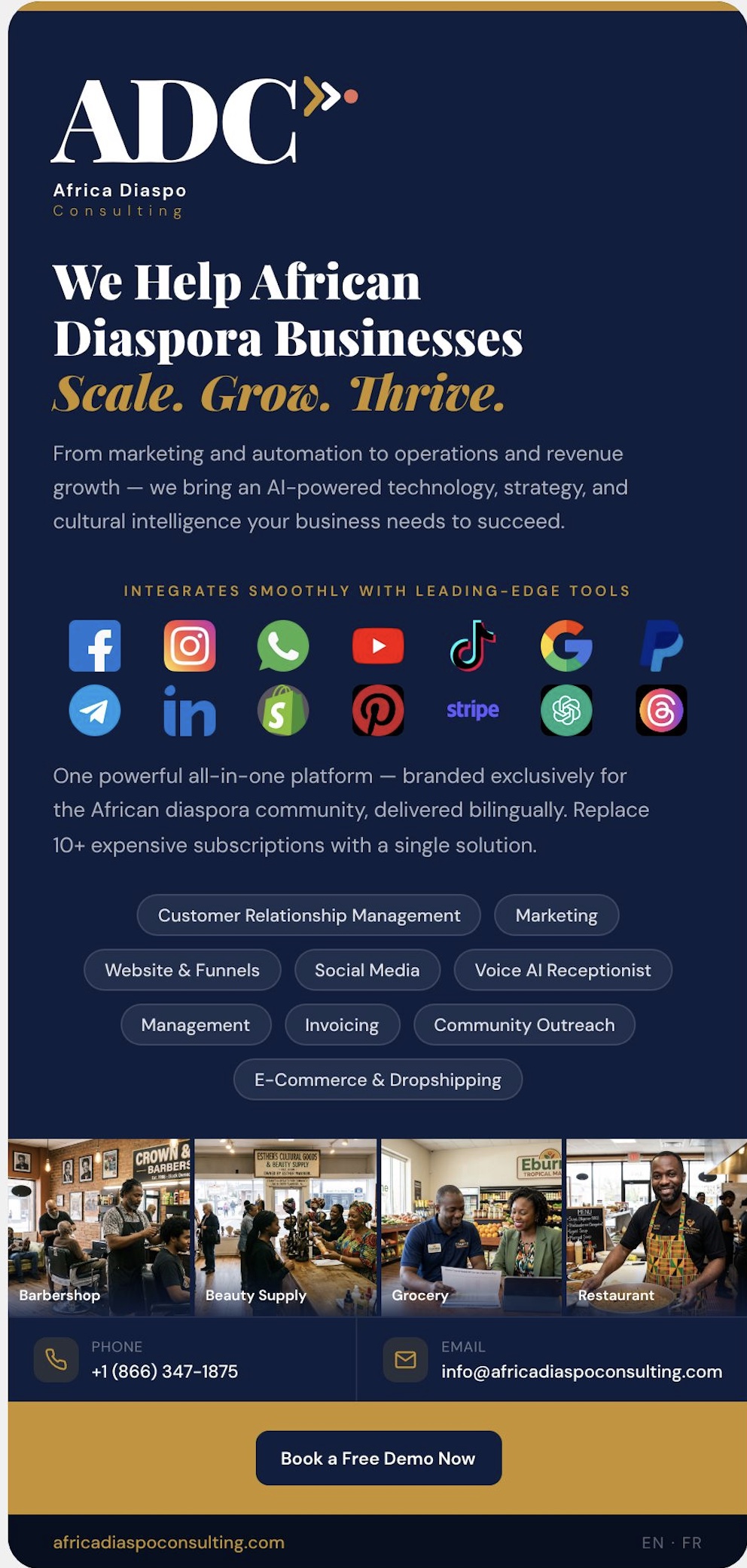 Africa Diaspo Consulting Facebook ad