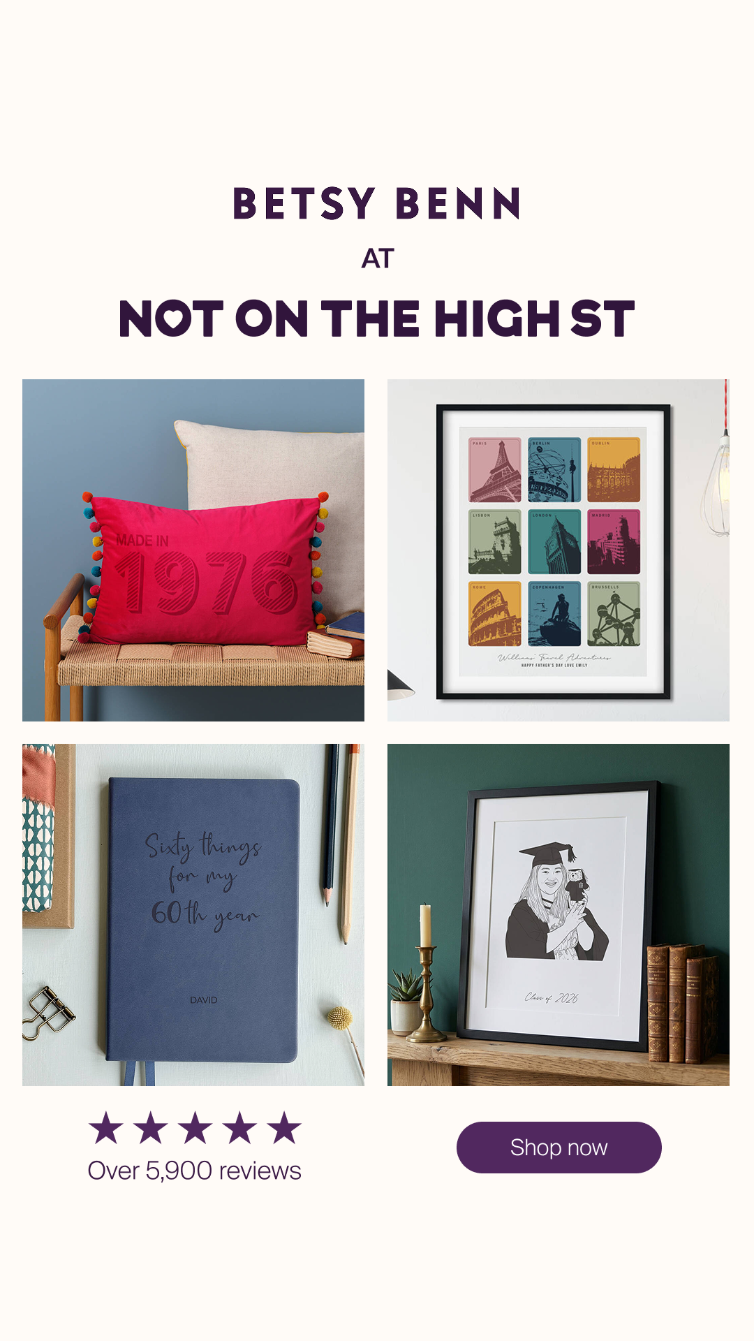 notonthehighstreet Facebook ad