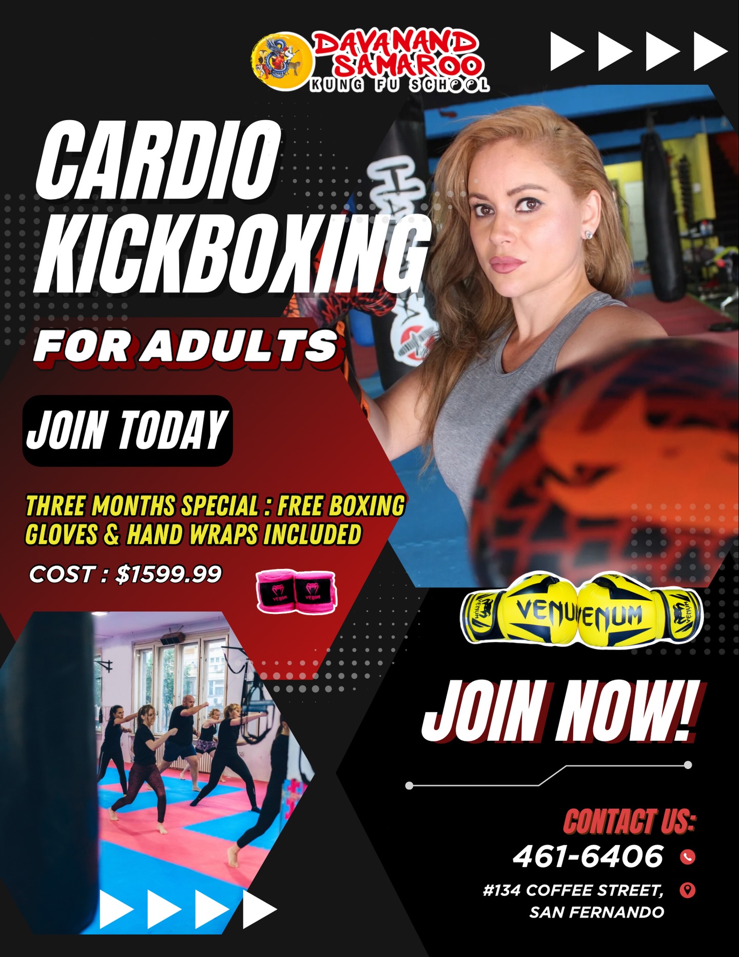 Davanand Samaroo Martial Arts Facebook ad