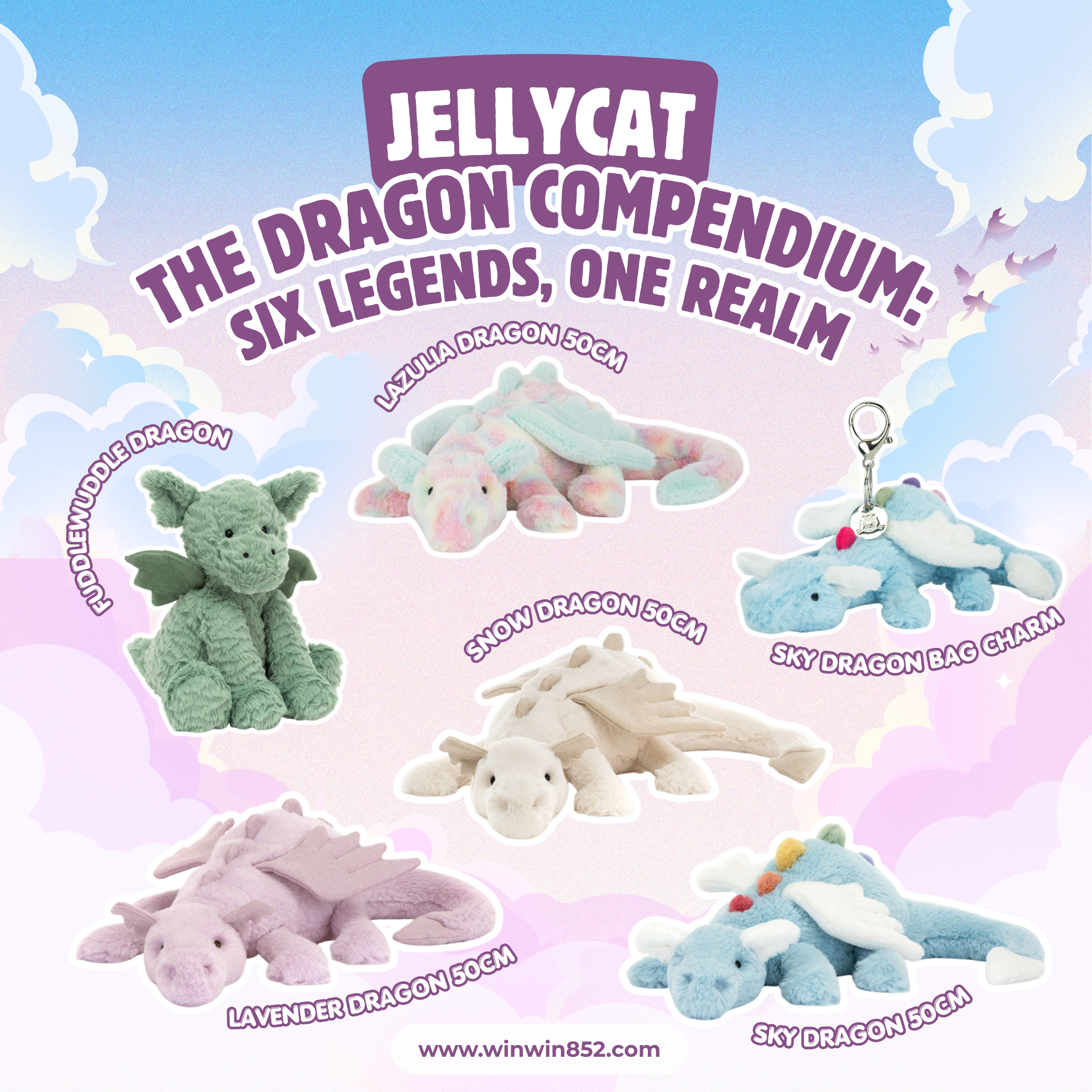 WinWin852 Facebook ad: Jellycat 代購・尖沙咀門市.曾受電台專訪・專注代購 退休款 · 稀有款 ·熱賣款 現貨發售