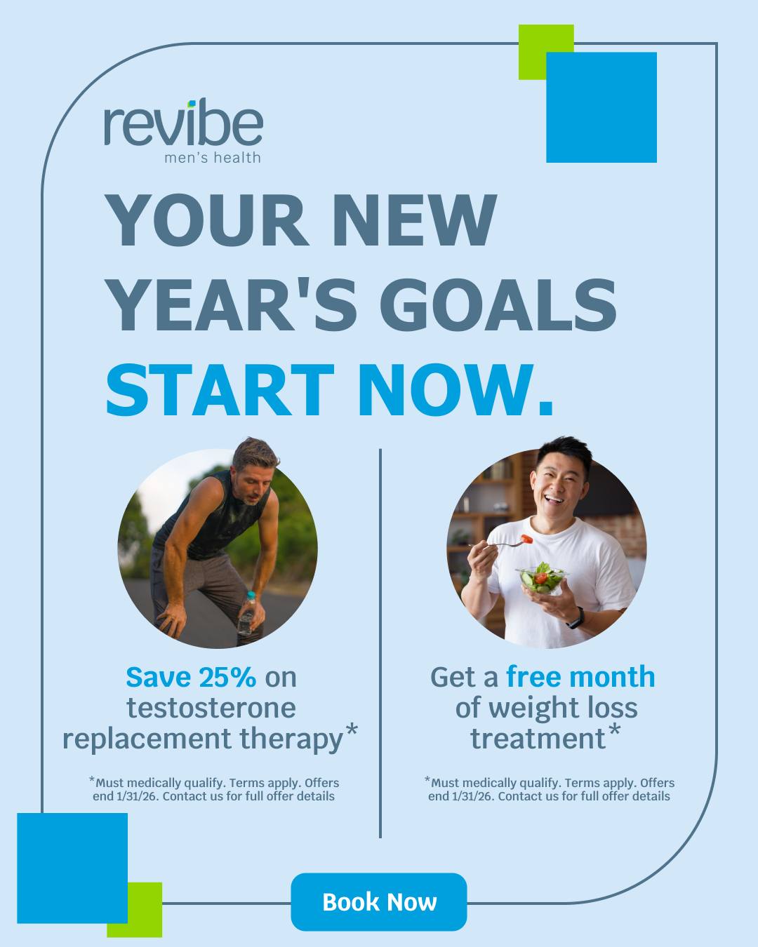 Revibe Men's Health Facebook ad