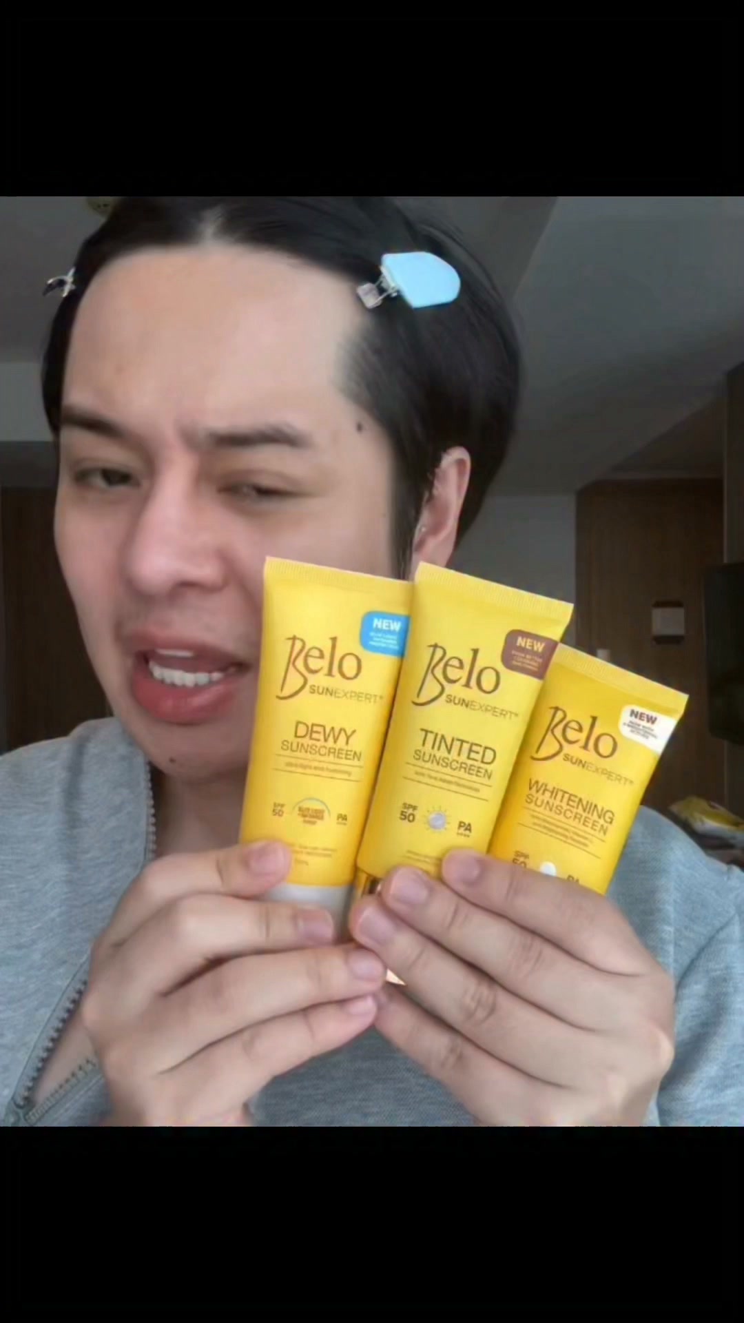 Belo SunExpert Facebook ad: Three sunscreens. Three upgraded formulas.