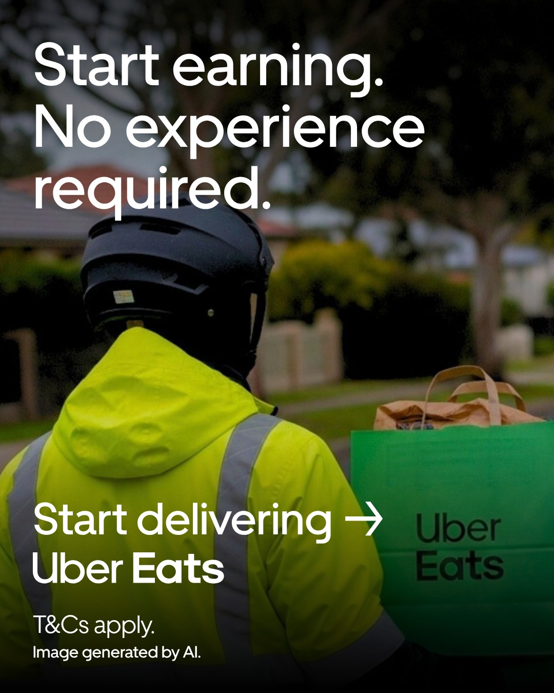 Uber Eats Facebook ad