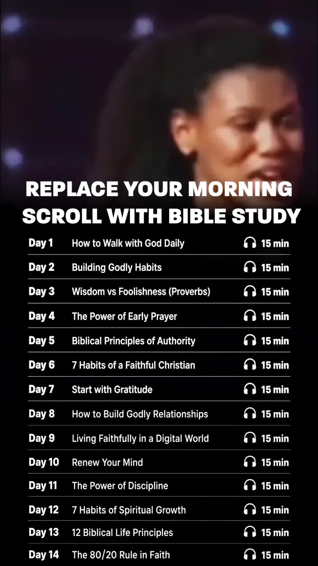 Bible Chat Facebook ad: Morning Bible Study