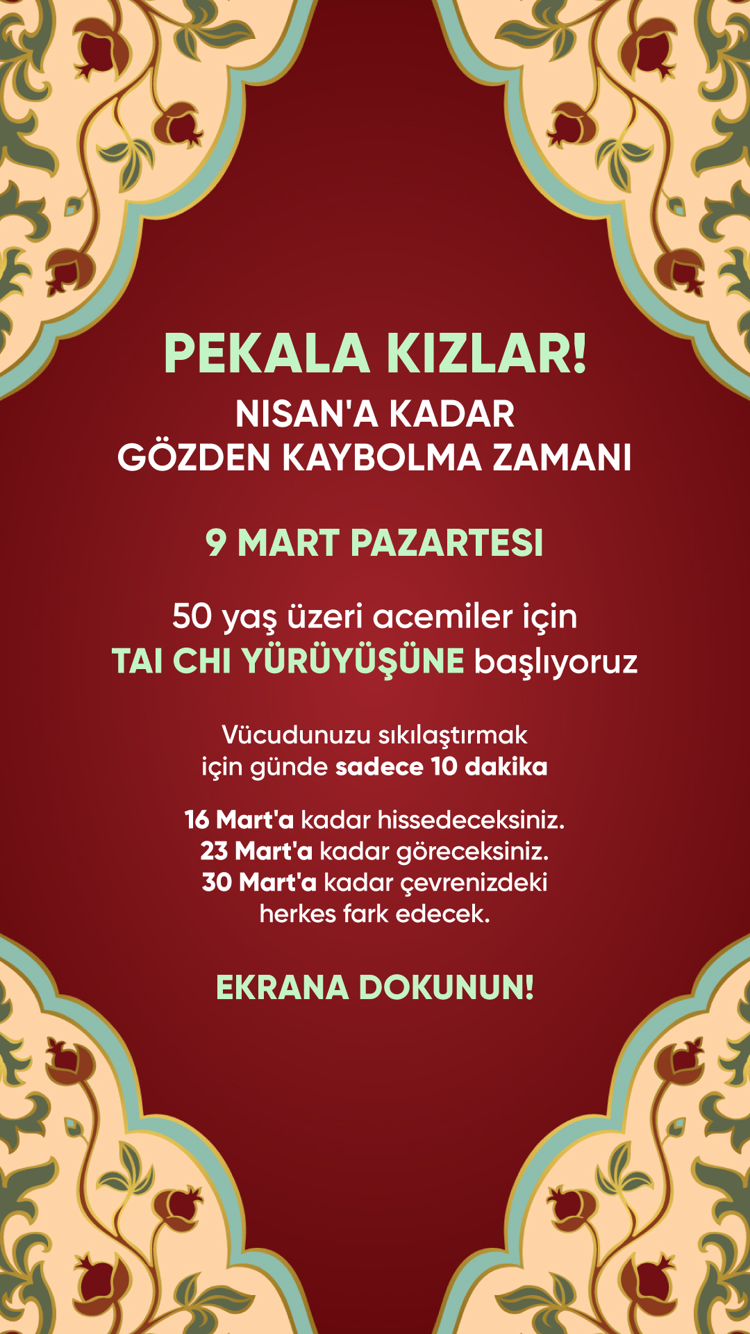 Ava Fitness Facebook ad: 15 Dakika Yeterli