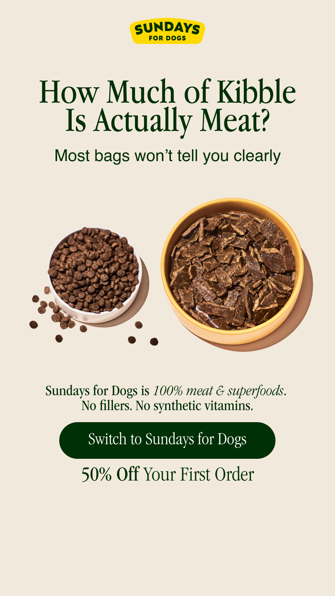 Sundays Facebook ad