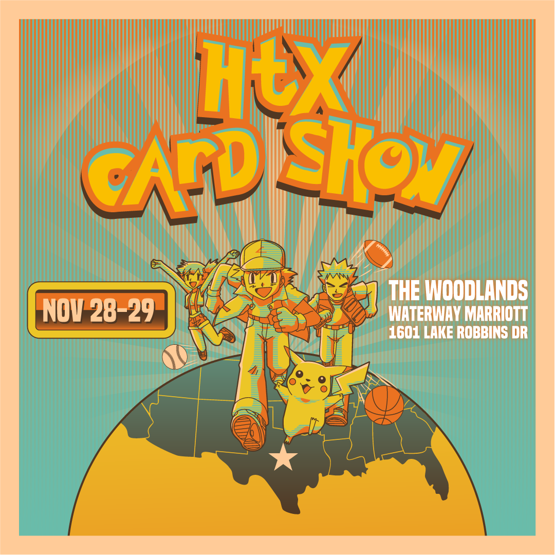 TX Card Shows Facebook ad: HTX Card Show - Pokemon, TCG & Sports Cards in the Houston…