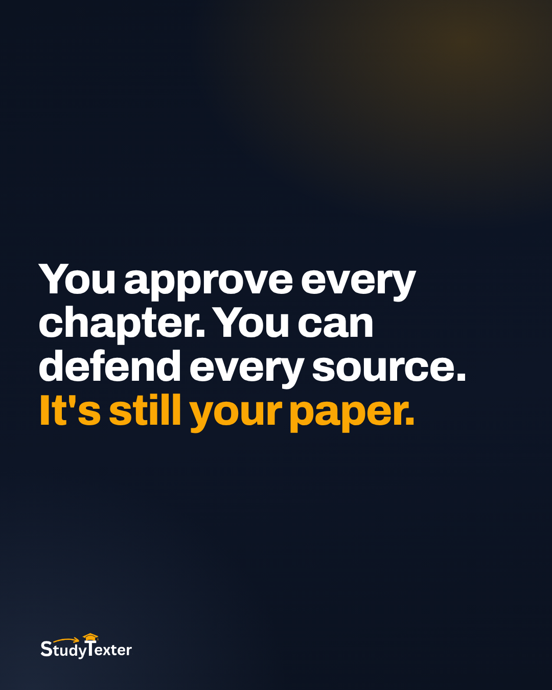 StudyTexter.com Facebook ad: It's still your paper