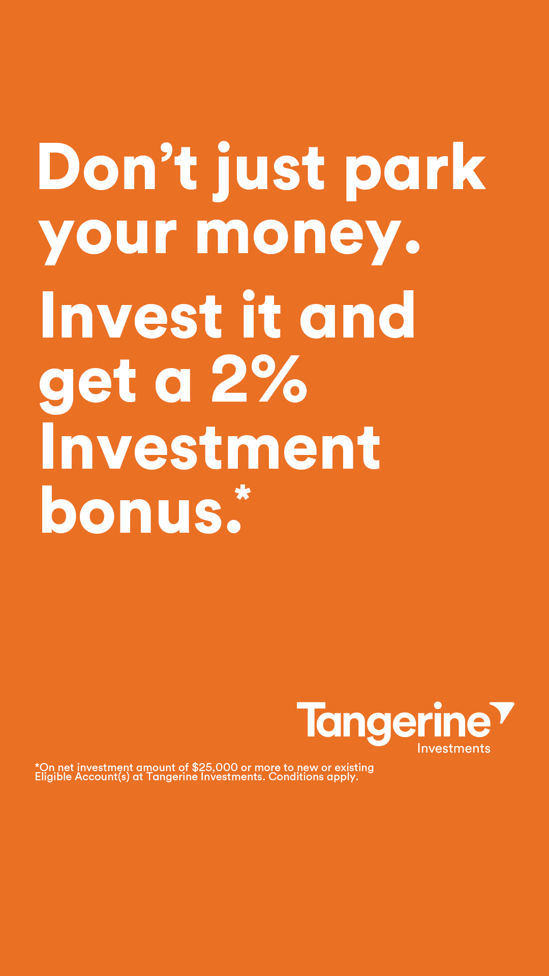 Tangerine Facebook ad