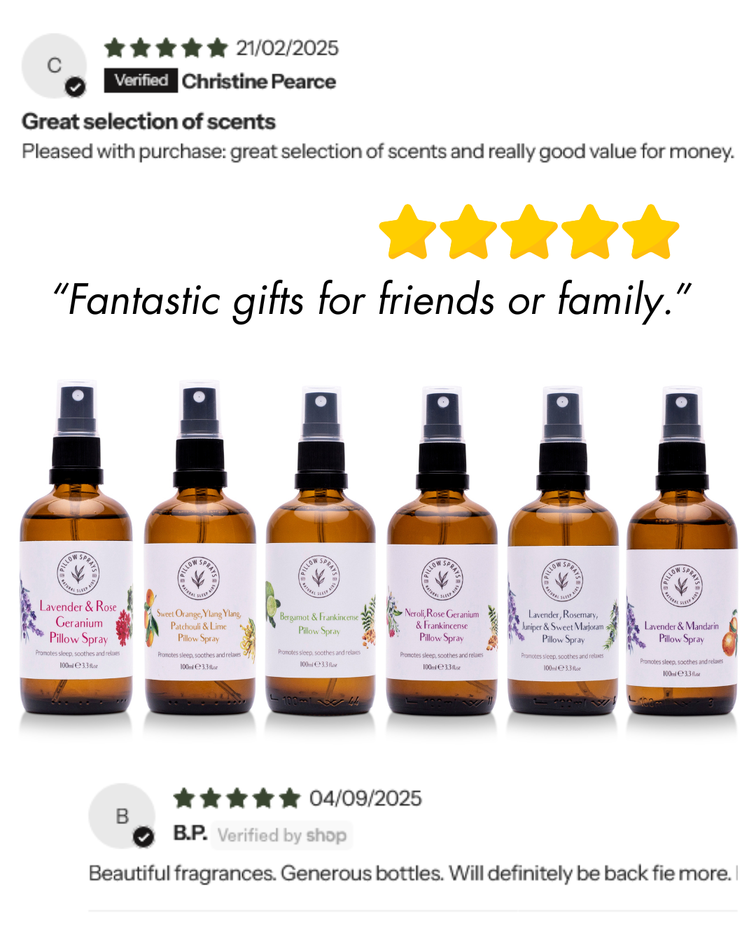 Pillowsprays Facebook ad