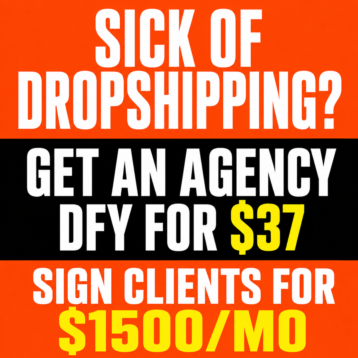 AI Agency Frameworks Facebook ad: DFY AI Marketing Agency for $37