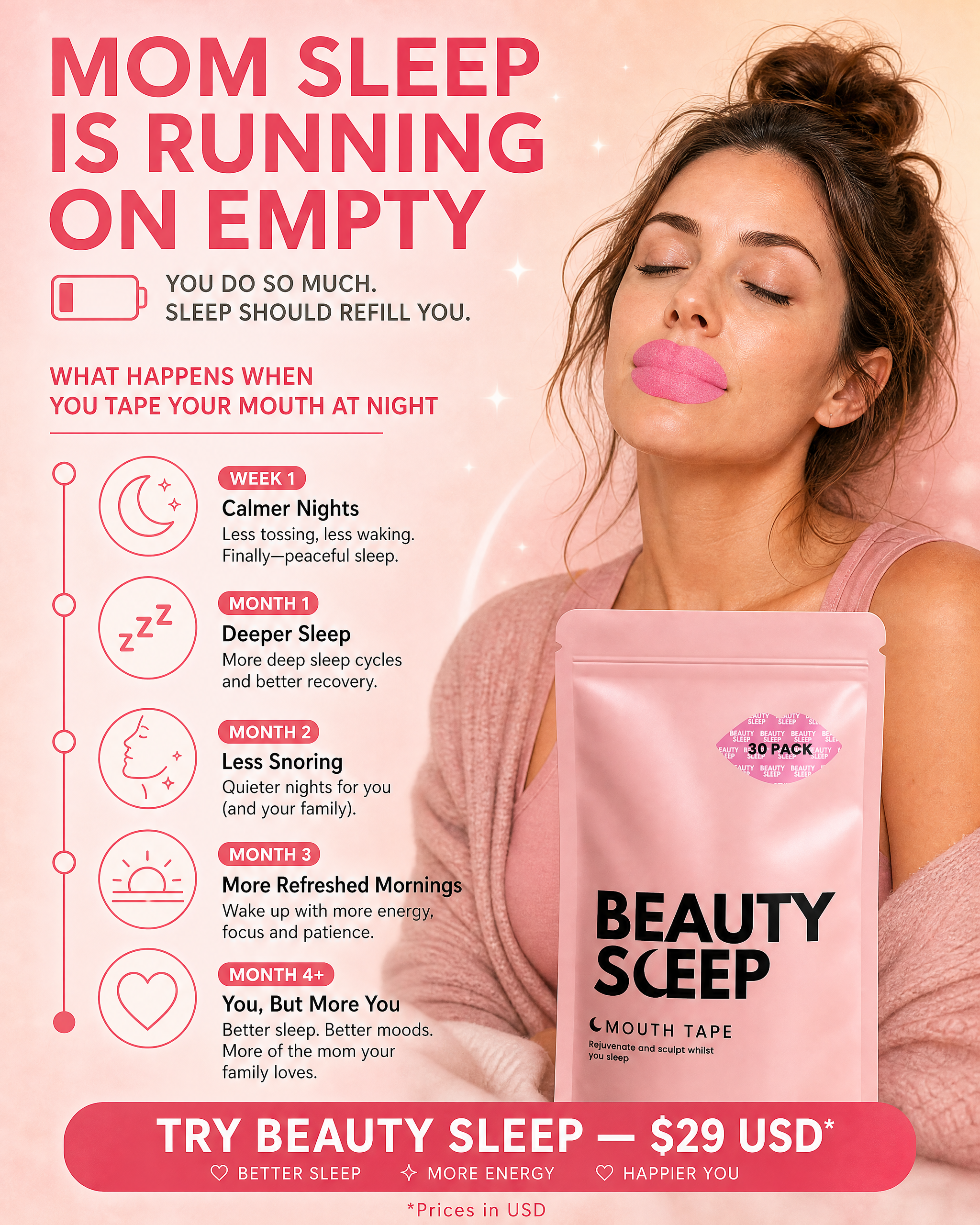 Beauty Sleep Facebook ad