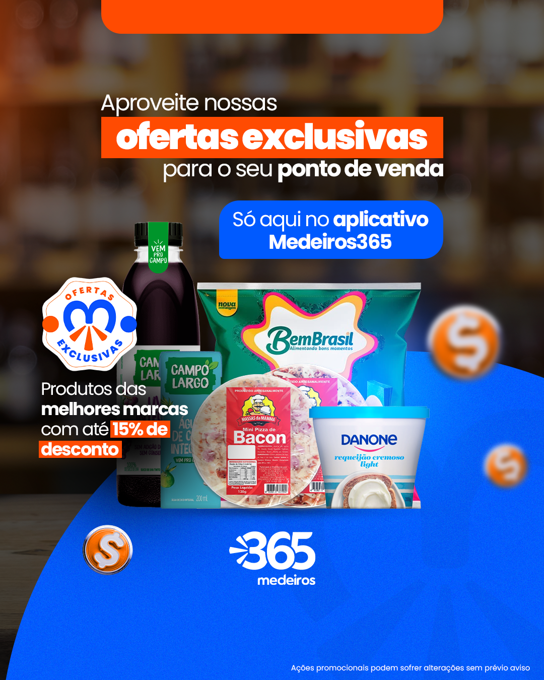 Medeiros 365 Facebook ad: Ofertas Imperdíveis para o Varejo no App da Medeiros 365!