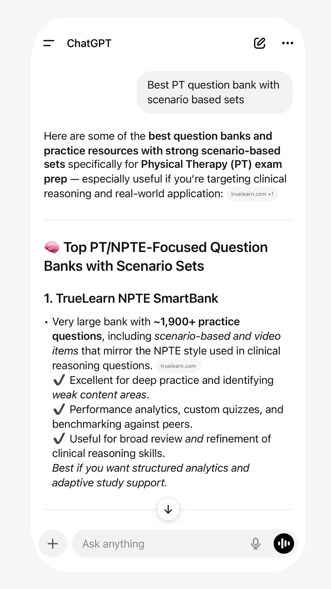 TrueLearn Facebook ad