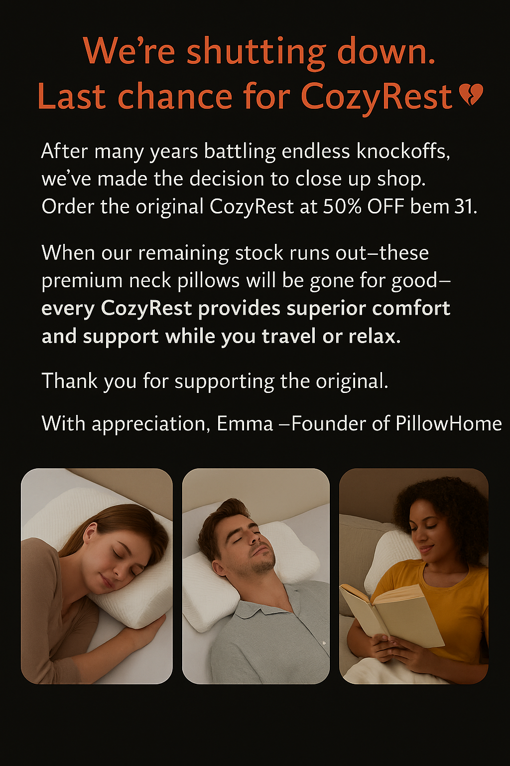 The Pillow Home Facebook ad