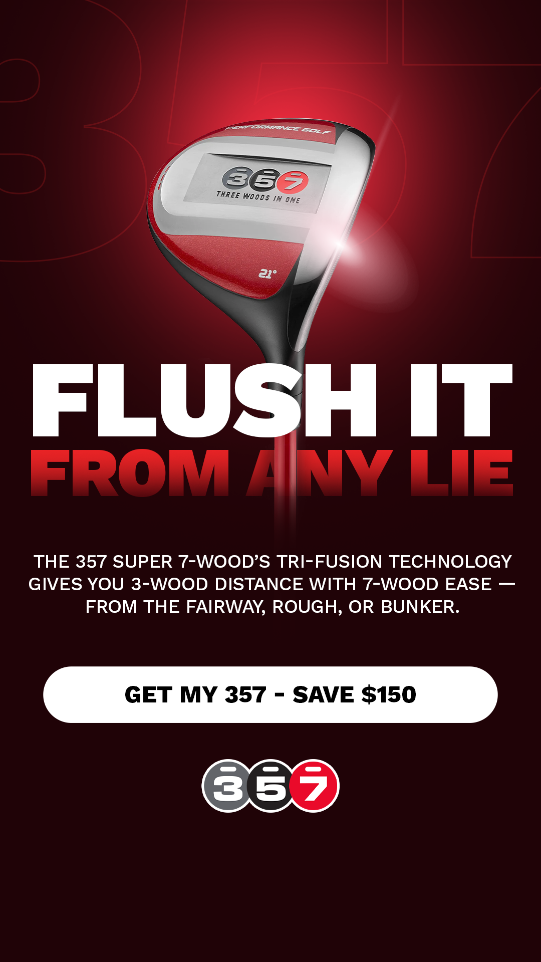 Performance Golf Facebook ad