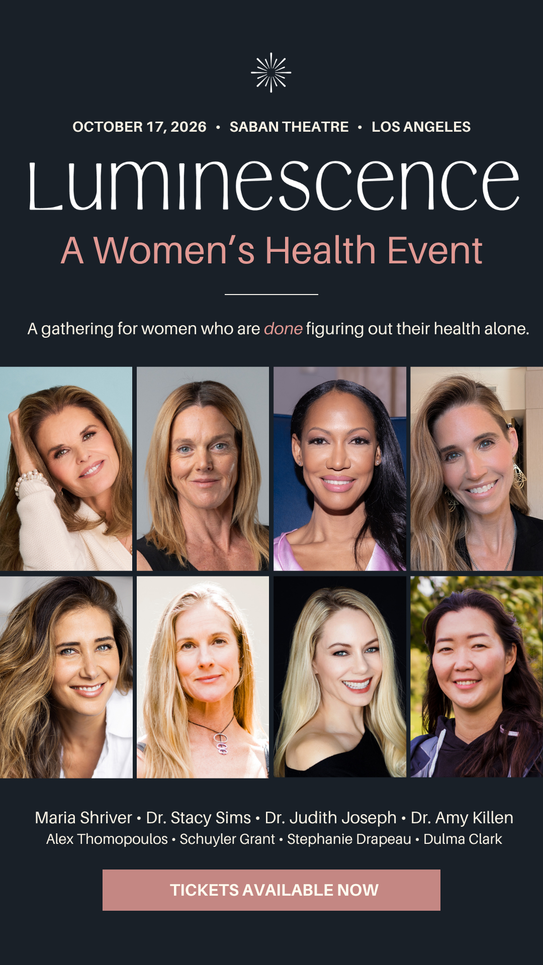 Luminescence, Women's Health Facebook ad: The Premier Women's Health Event of the Year
