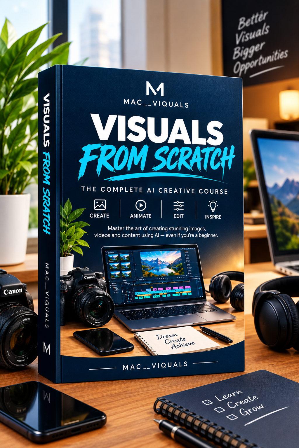 MacViquals Facebook ad: Imagine Creating Professional Content From Your Phone.