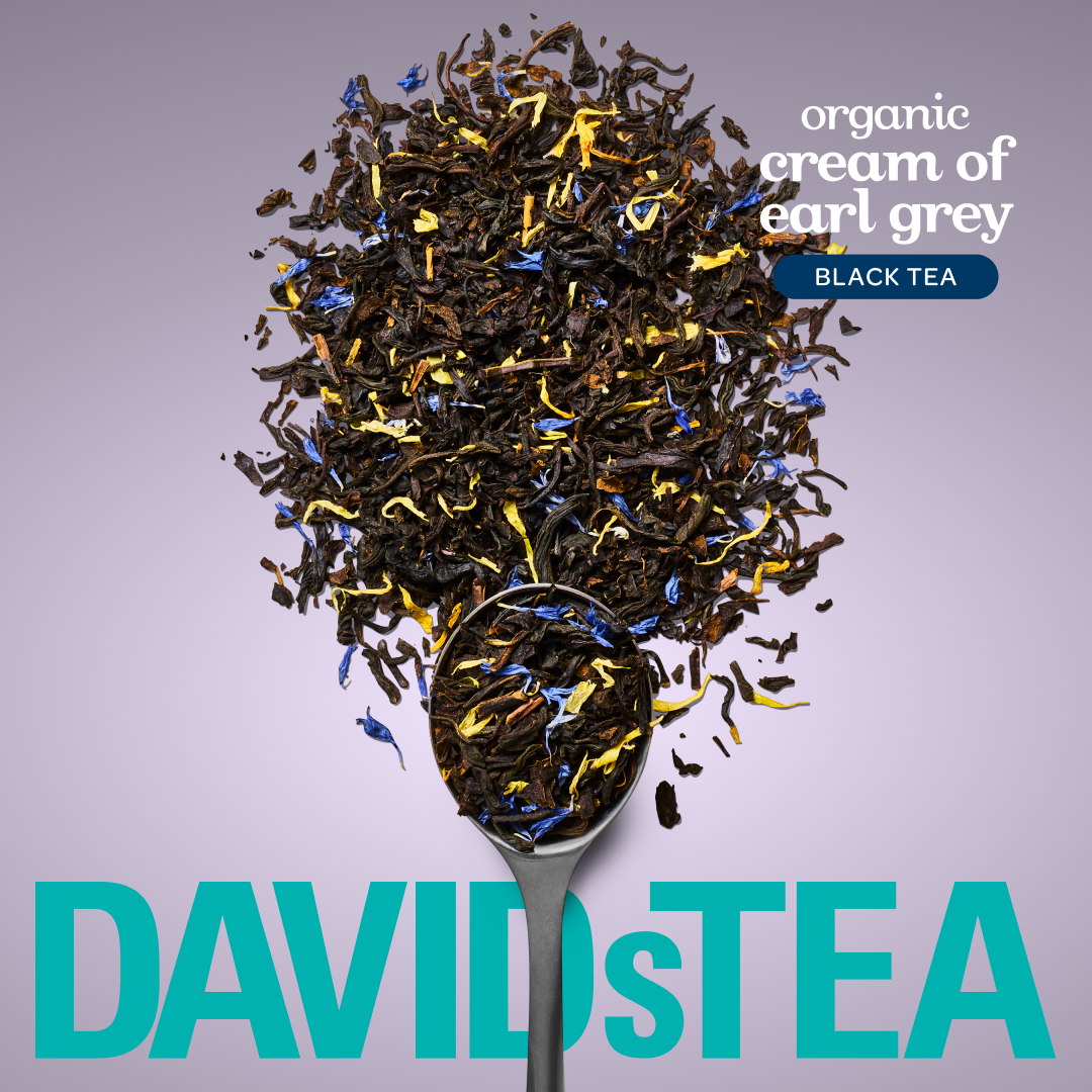 DAVIDsTEA Facebook ad: Your fall tea rotation just dropped.