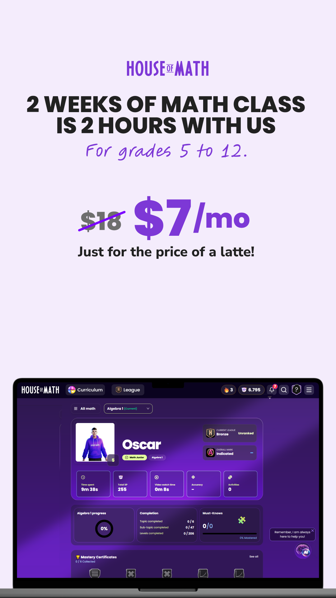 House of Math Facebook ad