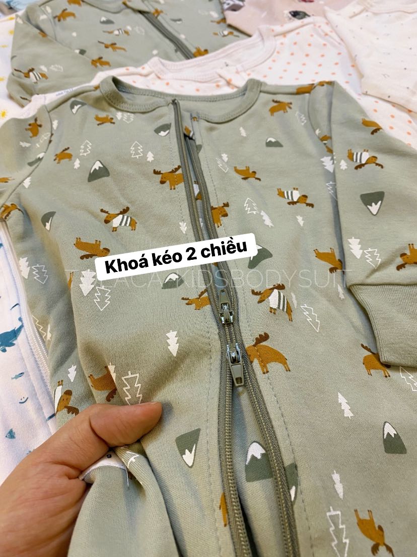 Tớ là Cá - Kids Bodysuit Facebook ad: SLEEP COTTON khoá kéo 2 chiều nha các…