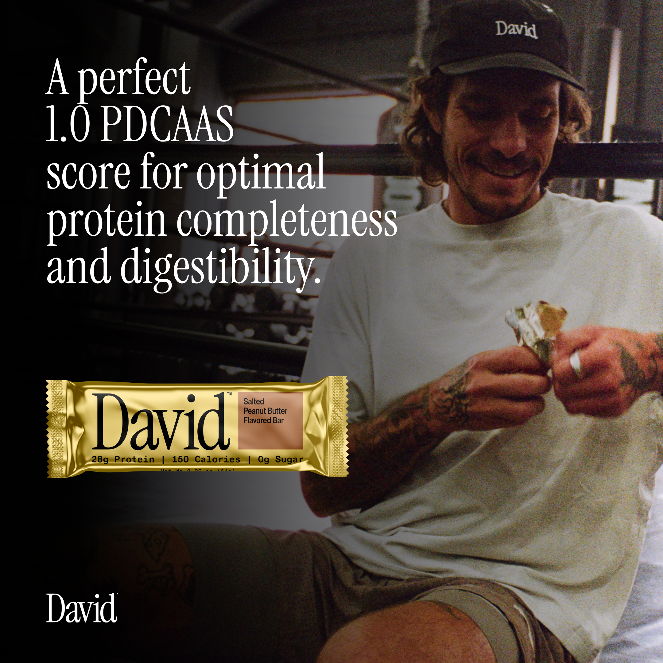 David Protein Facebook ad