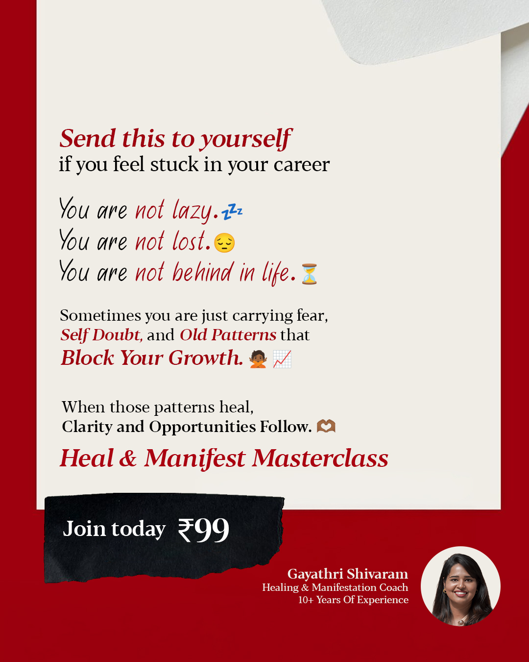 Gayathri Shivaram Facebook ad