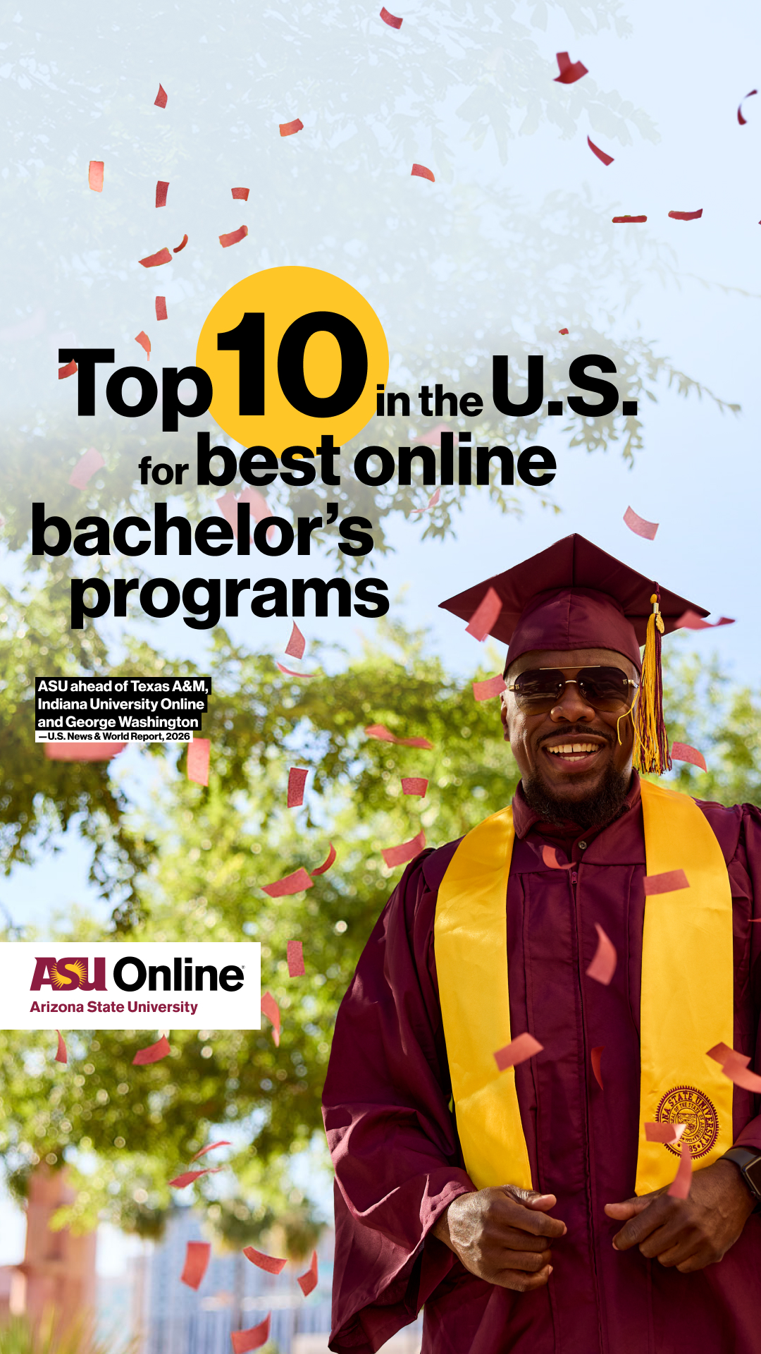 ASU Online Facebook ad