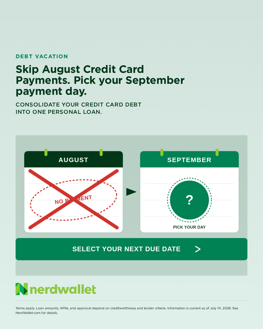 NerdWallet Facebook ad