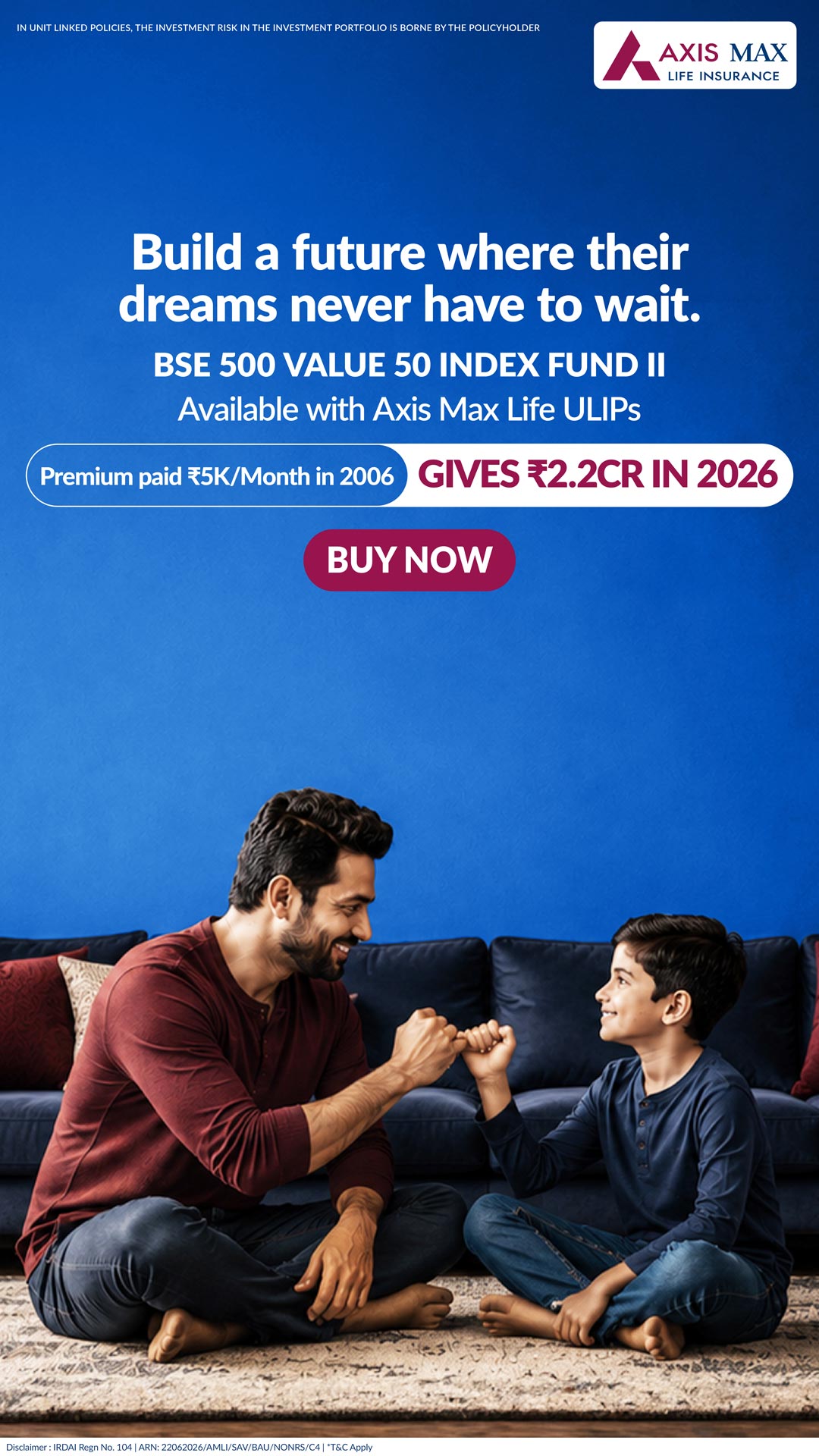 Axis Max Life Insurance Facebook ad