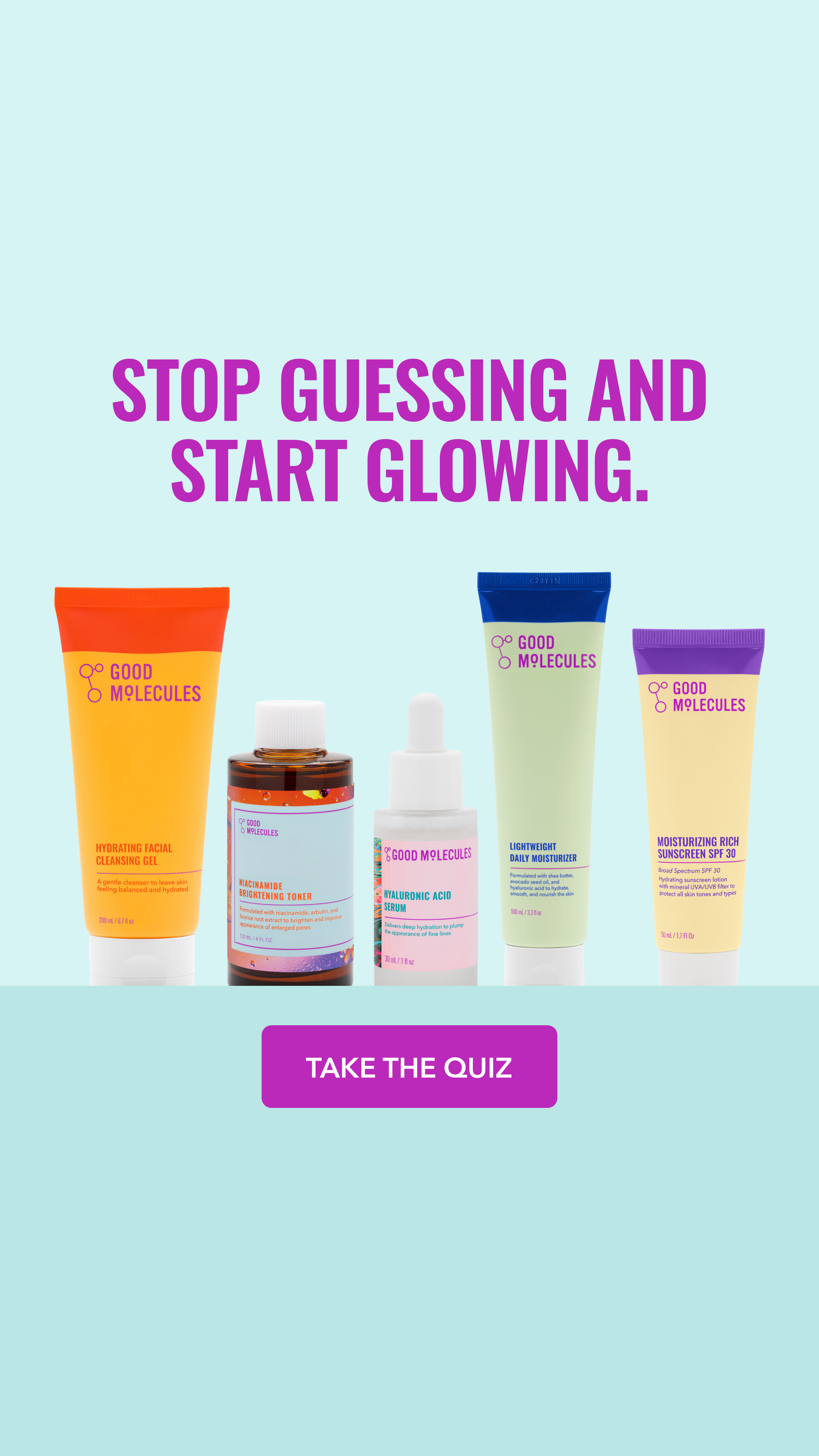 Good Molecules Facebook ad