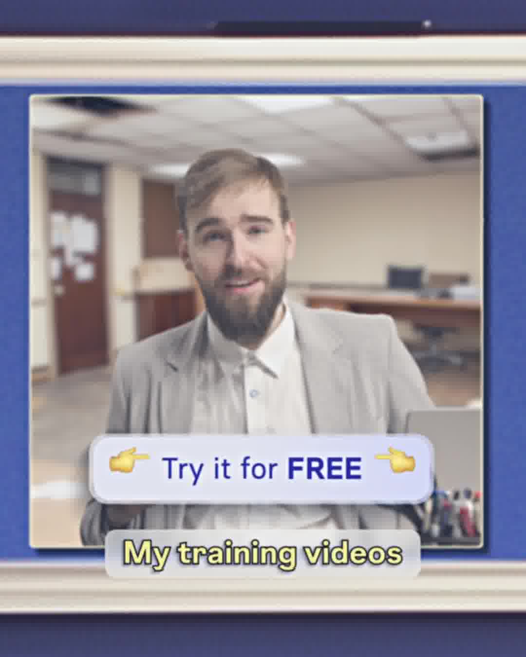 Synthesia Facebook ad: Try it out for FREE now