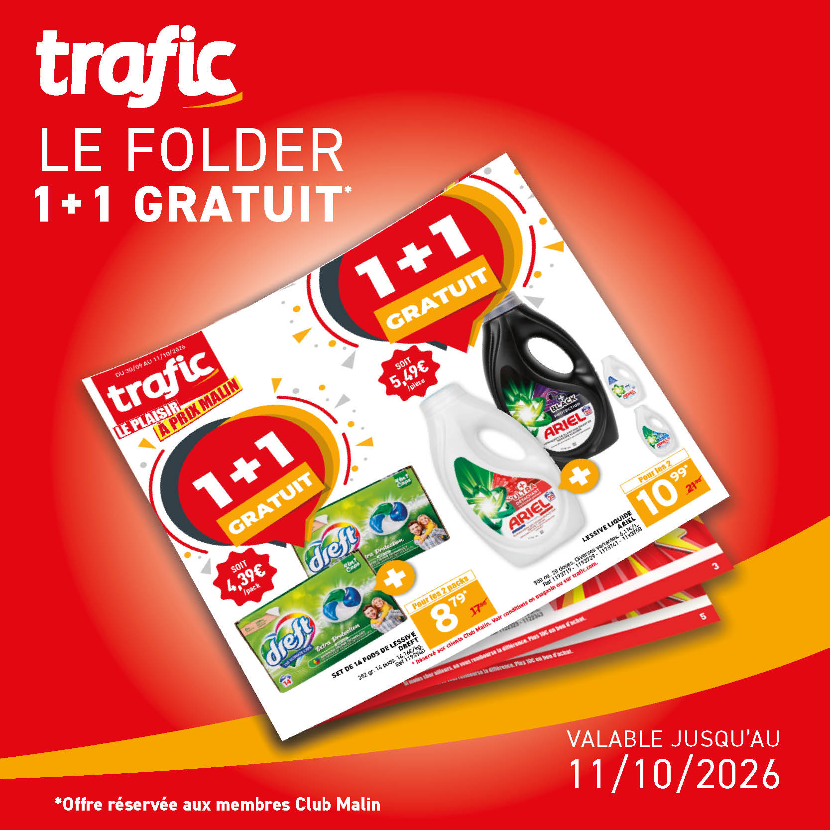 Trafic Facebook ad: 1+1 gratuit en magasin!