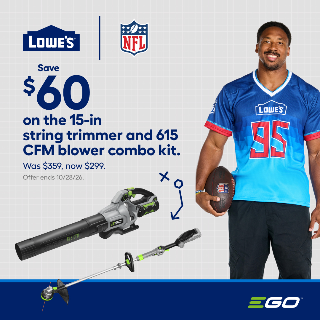 Lowe's Home Improvement Facebook ad: Kick off the season with EGO
