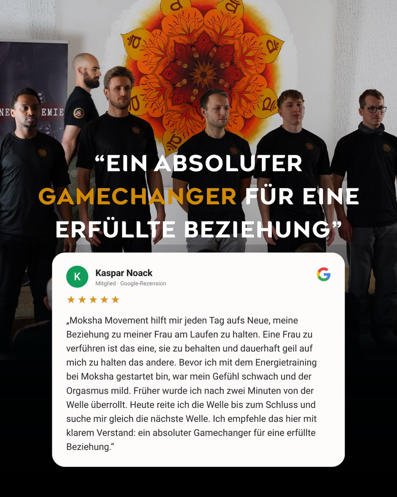 Moksha Movement - Männerakademie Facebook ad