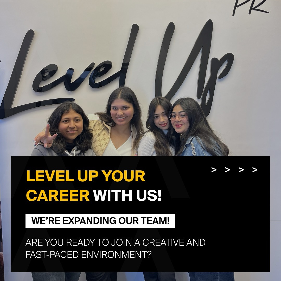 Level Up PR Facebook ad: Level Up PR is Hiring!