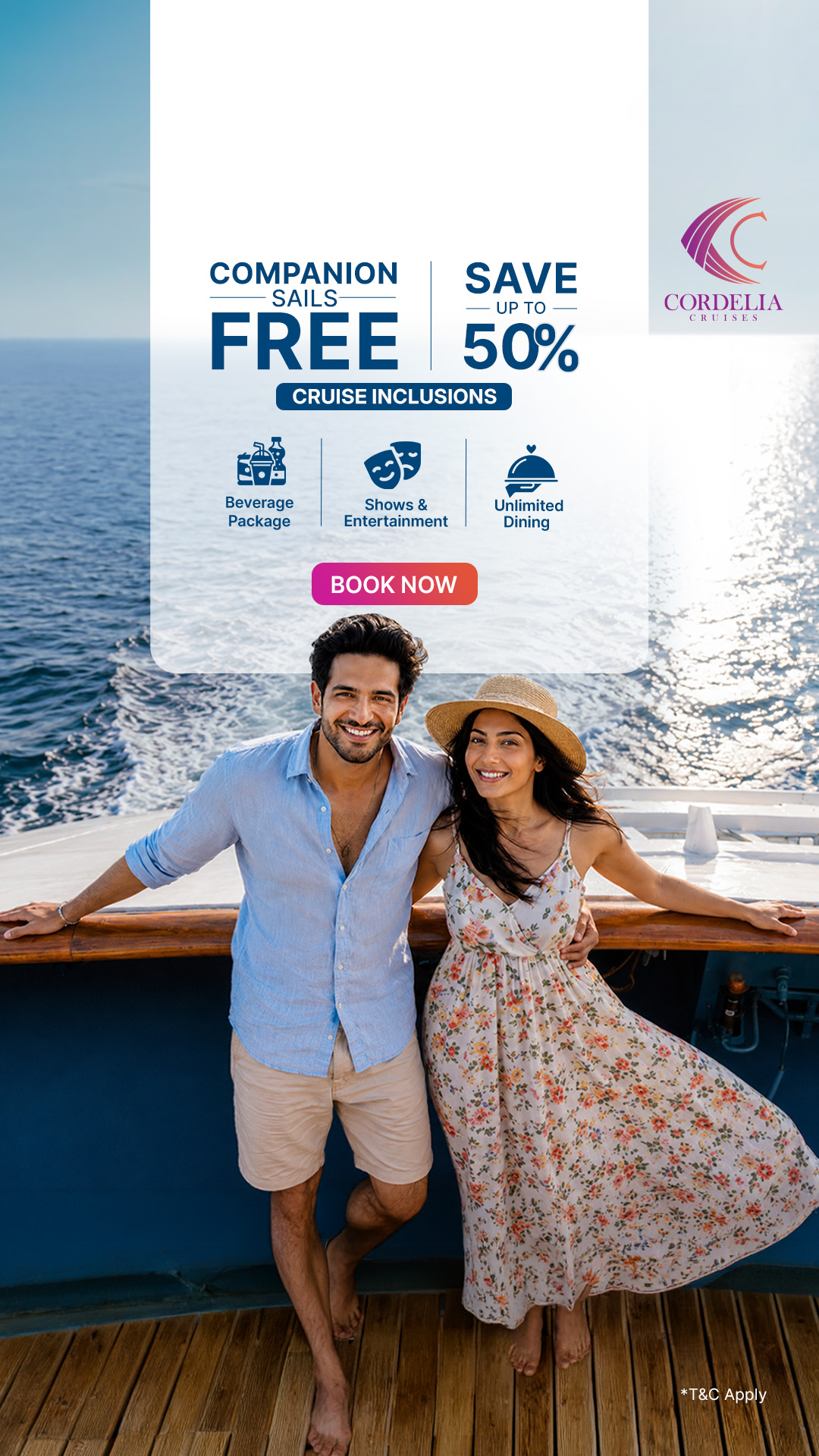 Cordelia Cruises Facebook ad
